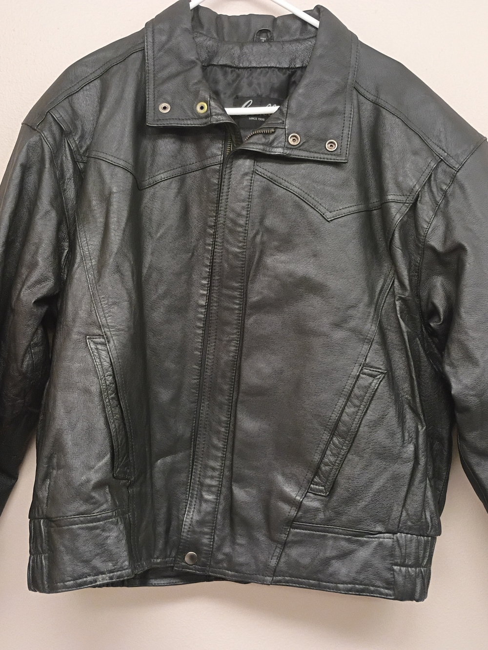 Scully Black Leather Bomber Jacket